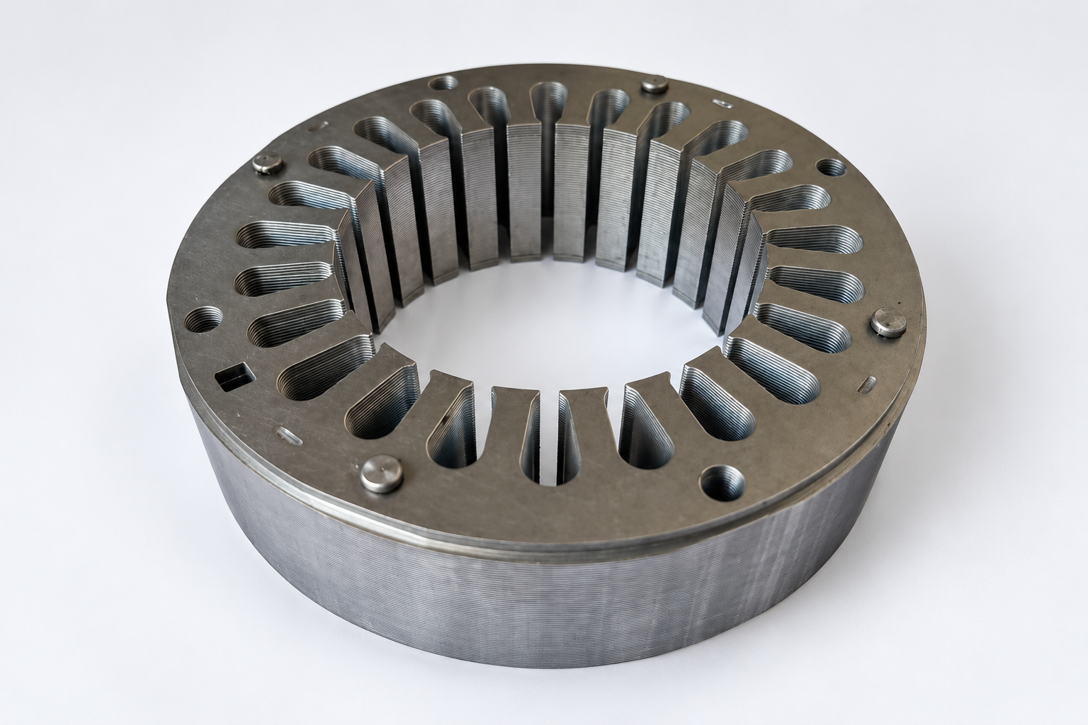 Dummy manufacturing image showing rolled sheet metal